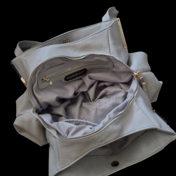 NWOT Madison West Soft Supple Vegan Leather Handbag - Picture 3 of 3